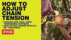 RYOBI Chainsaws: How to Achieve the Right Chain Tension