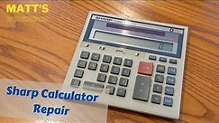 Sharp Calculator Repair