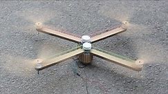 How to make a drone - rubber band drone - cardboard drone