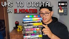 VHS TO DIGITAL CONVERSION... in 5 MINUTES | A Quick Tutorial