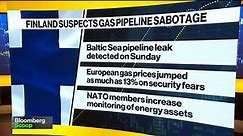 WATCH: Finland is on alert over suspicions that a gas pipeline leak in the Baltic Sea was caused by a deliberate act of destruction. Rosalind Mathieson reports.