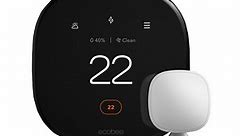 ecobee SmartThermostat - Premium - ecobee SmartSensor included - thermostat - wireless - 802.11a/b/g/n/ac, Bluetooth 5.0 - 915 MHz - black front