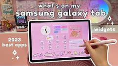 what's on my Samsung Galaxy Tab 💗 best apps + widgets | productivity apps, note taking & more