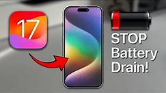 STOP iPhone Battery Drain | 5 Optimal iPhone Battery Features (iOS 17)