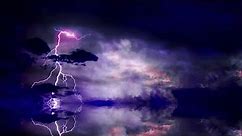 Intense Lightning And Thunderstorm Background Video Effects HD