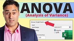 How to Use Analysis of Variance (ANOVA) in Excel