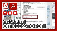 Converting Office 365 Files to PDF | Acrobat DC for Educators