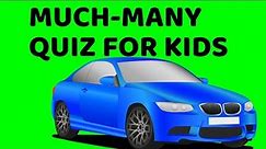 Much-Many Worksheet Quiz for Kids