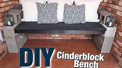 DIY CINDERBLOCK BENCH *SUPER INEXPENSIVE*