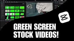New And Free Green Screen Stock Videos! How You Can Use These Green Screen Videos On CapCut PC?