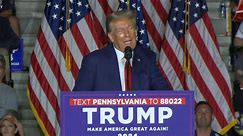 Trump campaigns in Iowa and Pennsylvania as legal troubles mount