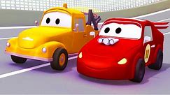 Crveni trkaći auto - Jerry - Tegljač Tom u Auto Gradu 🚗 Crtići za djecu