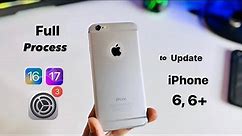 How to update iPhone 6 on letest Software | install ios17 on iPhone 6?..