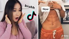 They got 6 pack ABS from #ChloeTingChallenge 😲 More Tiktok Funnies & Results