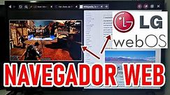 SMART TV LG NAVEGADOR DE INTERNET (WEB BROWSER) - SISTEMA OPERATIVO WebOS 2020 - PANTALLA DIVIDIDA