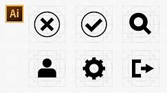 How to Draw Icons Using Grid - Adobe Illustrator