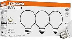 SYLVANIA ECO LED Light Bulb, G25 Globe, 40W Equivalent, Efficient 3.5W, 7 Year, 325 Lumens, Frosted, 2700K, Soft White - 3 Pack (40880)