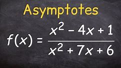 Finding the asymptotes