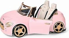 American Girl Truly Me 18-inch Doll Pink Remote-Control Sports Car Playset with Working Doors & Headlights, For Ages 6+