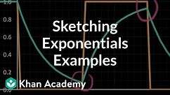 Sketching exponentials - examples
