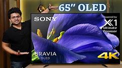 Massive 65" OLED 4K Android TV | Sony A8H TV Unboxing & Review 🔥