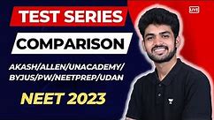 Best TEST SERIES for NEET 2023 | Akash/allen/PW/Neetprep/udan | Comparison & Review #neettesteries