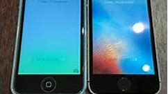 iPhone 5c vs iPhone 5s boot up test #shorts #iphone5c #ios8 #iphone5s #ios9