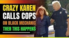 Crazy Karen Calls Cops On Black Mechanic Fixing Her Car. Then This Happens