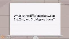 Skin burns | What is the difference between 1st, 2nd, and 3rd degree burns?
