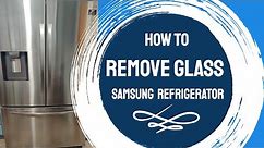 HOW TO REMOVE GLASS FROM BOTTOM SHELF SAMSUNG REFRIGERATOR RF28R6201SR | SAMSUNG FRENCH DOORS