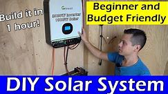 Beginner And Budget Friendly DIY Solar Power System! Anyone can build this!