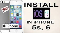 How to Install 😮😮 IOS 15 in iPhone 5s and 6 || How to Update iPhone 5s and 6 on IOS 15🔥🔥