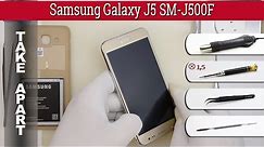 How to disassemble 📱 Samsung Galaxy J5 SM-J500 Take apart Tutorial