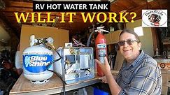 Bench Testing A RV Hot Water Tank Before Instalation - Propane Leak Detector