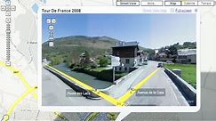 The Tour de France in Google Maps Street View