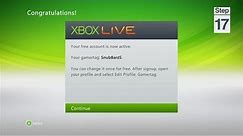 Signing Up and Connecting to Xbox Live