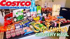 Costco Grocery Haul 2022//September Cart with prices
