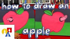 How To Draw An Apple Cutout For Young Artists