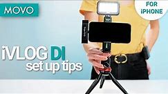 How to Set up Your iPhone Vlog Kit || Movo iVlog DI