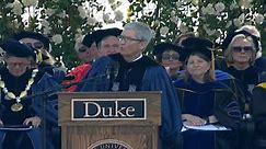 Tim Cook's not-so-subtle shade in Duke graduation speech