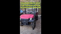 So Much Rust In Gas Tank! Kawasaki Mule 3010 Fuel Tank Cleanup and Carburetor Rebuild!