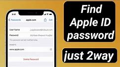 How to Find Apple ID password if i forget it // just 2way to find apple id password