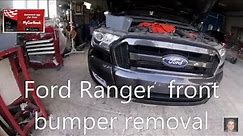 Ford Ranger front bumper removal