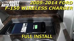 2009-2014 Ford F150 Wireless Phone Charging Retrofit Install (2009-2014 F-150 Full Center Console)