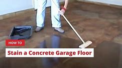 How to Stain a Concrete Garage Floor, DIY | Direct Colors Concrete Acid Stain