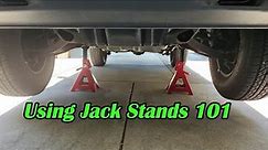 Jack Stands 101 for Beginners.