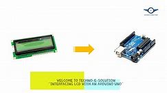 Interface 16x2 LCD Display With Arduino By Technoesolution | Arduino Projects - video Dailymotion