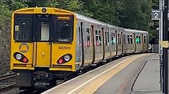 Merseyrail class 507011 departs New Brighton. (27/08/23)