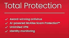 McAfee Total Protection 2024 | 3 Device | Cybersecurity Software Includes Antivirus, Secure VPN, Password Manager, Dark Web Monitoring | Download