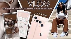 VLOG | A *QUICK* TARGET RUN + IPHONE 13 UNBOXING (ACCESSORIES + WHAT'S ON MY IPHONE) | Andrea Renee